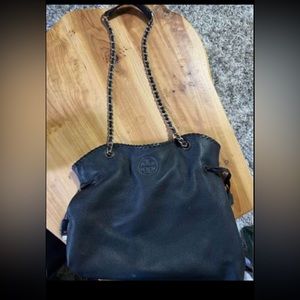 Tory Burch black shoulder bag.